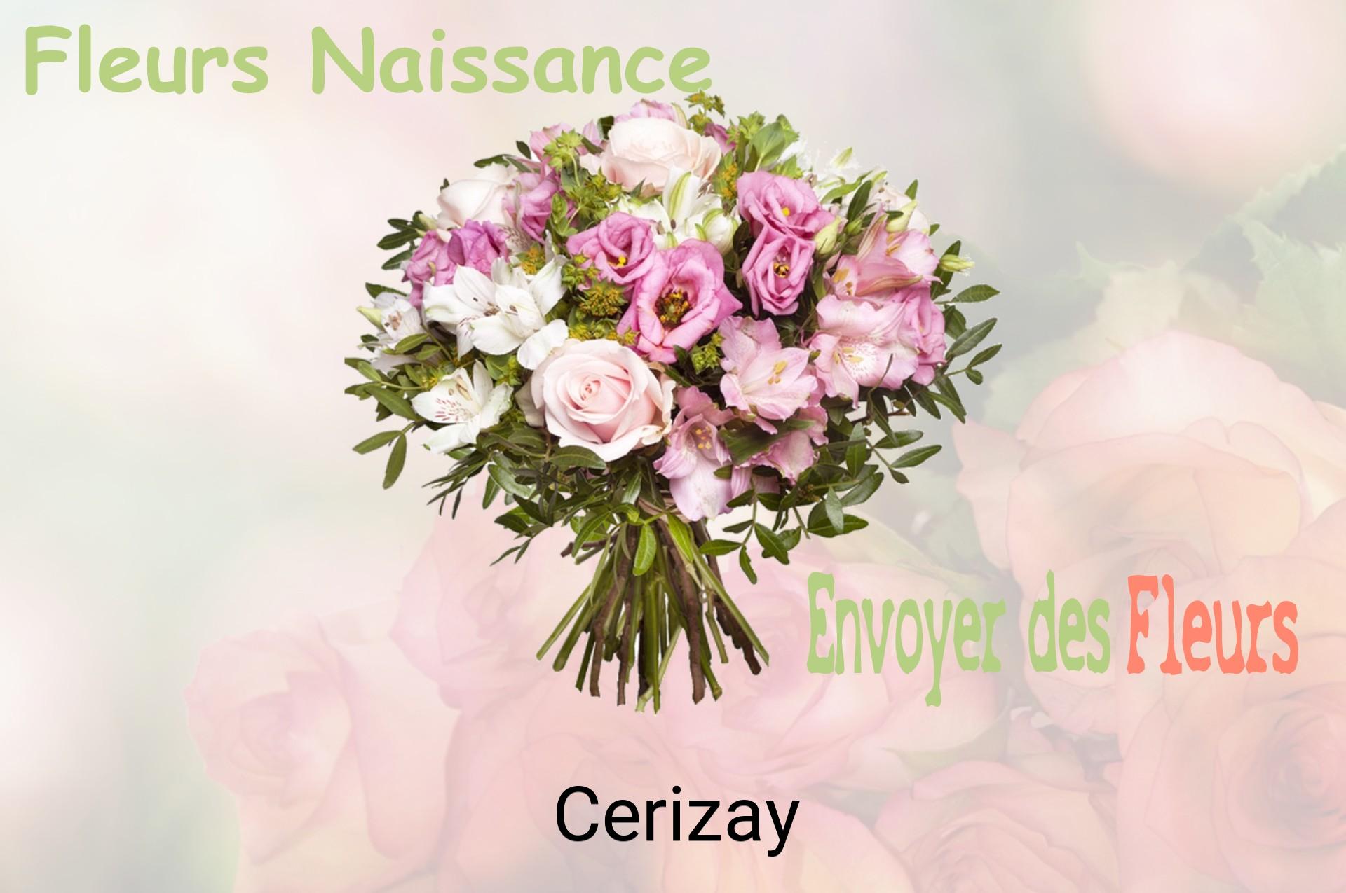Bouquet de fleurs de naissance livré à Cerizay